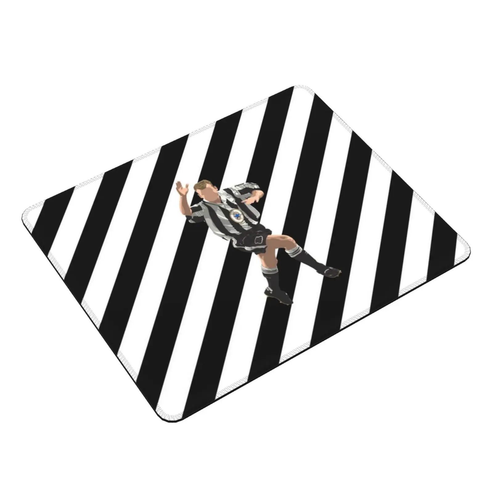 Shearer Scores! ( Stripe It Lucky ) Mouse Pad DIY Print Football Magpies Shearer Goal