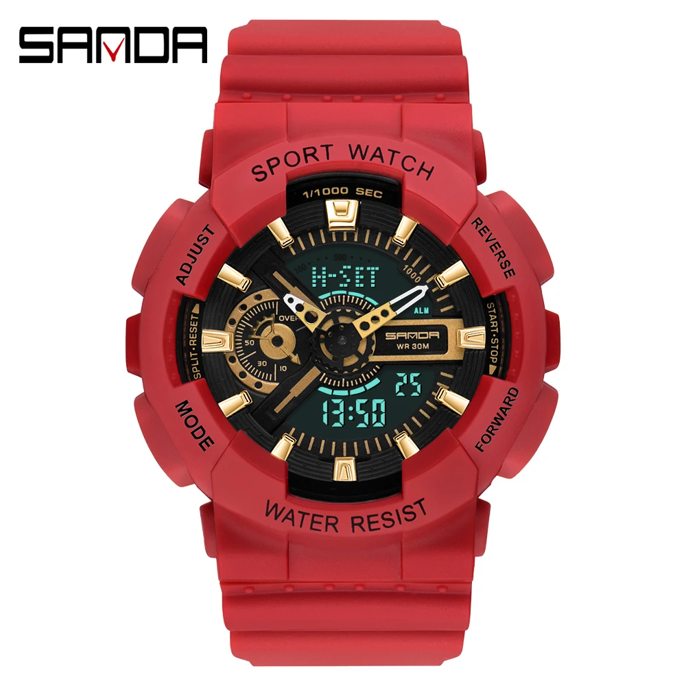 2020 Sanda Military Men\'s Watch Top Brand Luxury Waterproof Sport Wristwatch Fashion Quartz Clock Couple Relogio Masculino