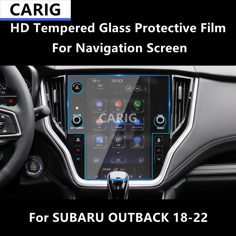 

For SUBARU OUTBACK 18-22 Navigation Screen HD Tempered Glass Protective Film Anti-scratch Repair Film Accessorie Refit