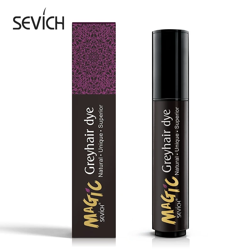 Sevich 20ml Temporary Grey Hair Dye Pen Fashion Black Color Hair Dye White Hair Cover Cream Mild Fast One-off Hair Color Pen