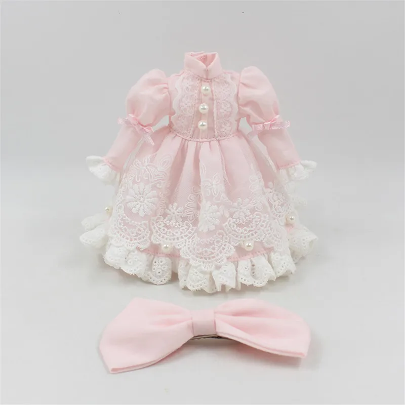 Robe de princesse de poupée Blyth avec mélamé, deux couleurs au choix pour la chaîne INT corps doux dressing BJD