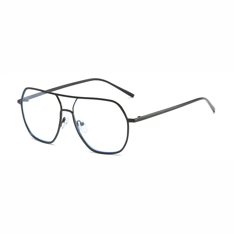 Full Rim Metal Frame Glasses For Man and Woman New Arrival Anti-Blue Light Double Browline Myopia Eyewears