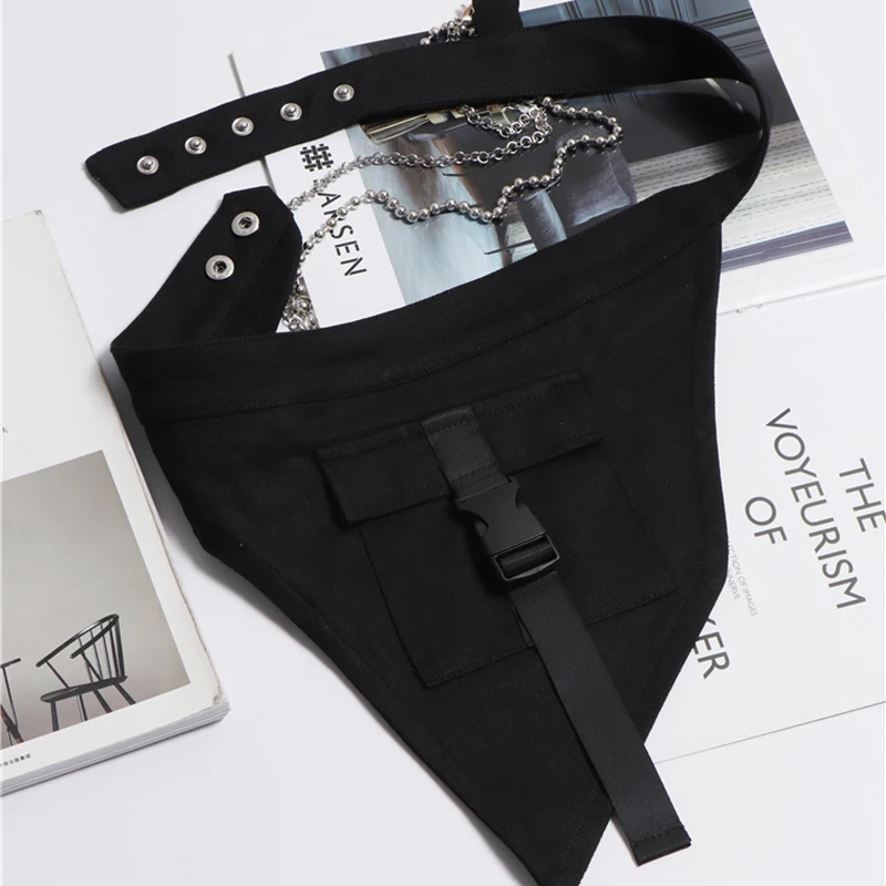 Fashion Black Wide Belts Women Waist Chain Belt Deress Belts Luxury Youth Gothic Street Dance Decor Rock Hip Hop Strap Belt