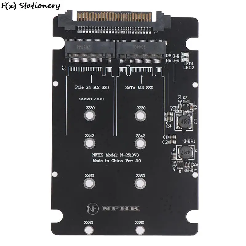 

High Quality SATA M.2 SSD to 2.5“ SATA NVMe M.2 NGFF SSD to SFF-8639 Adapter Converter