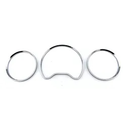 3pcs Plastic ABS Chrome Gauge Dial Dash Cluster Rings Dashboard cover bezel trim For Mercedes Benz W210 W202 W208 1996-1999