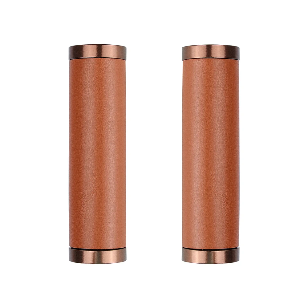 Kimrig Lederen Stuur Handgrepen Handgreep Vervanging Fiets Handgreep Stang Voor Fiets Dslr Kooi Schoudermontage Rig (Een Paar)