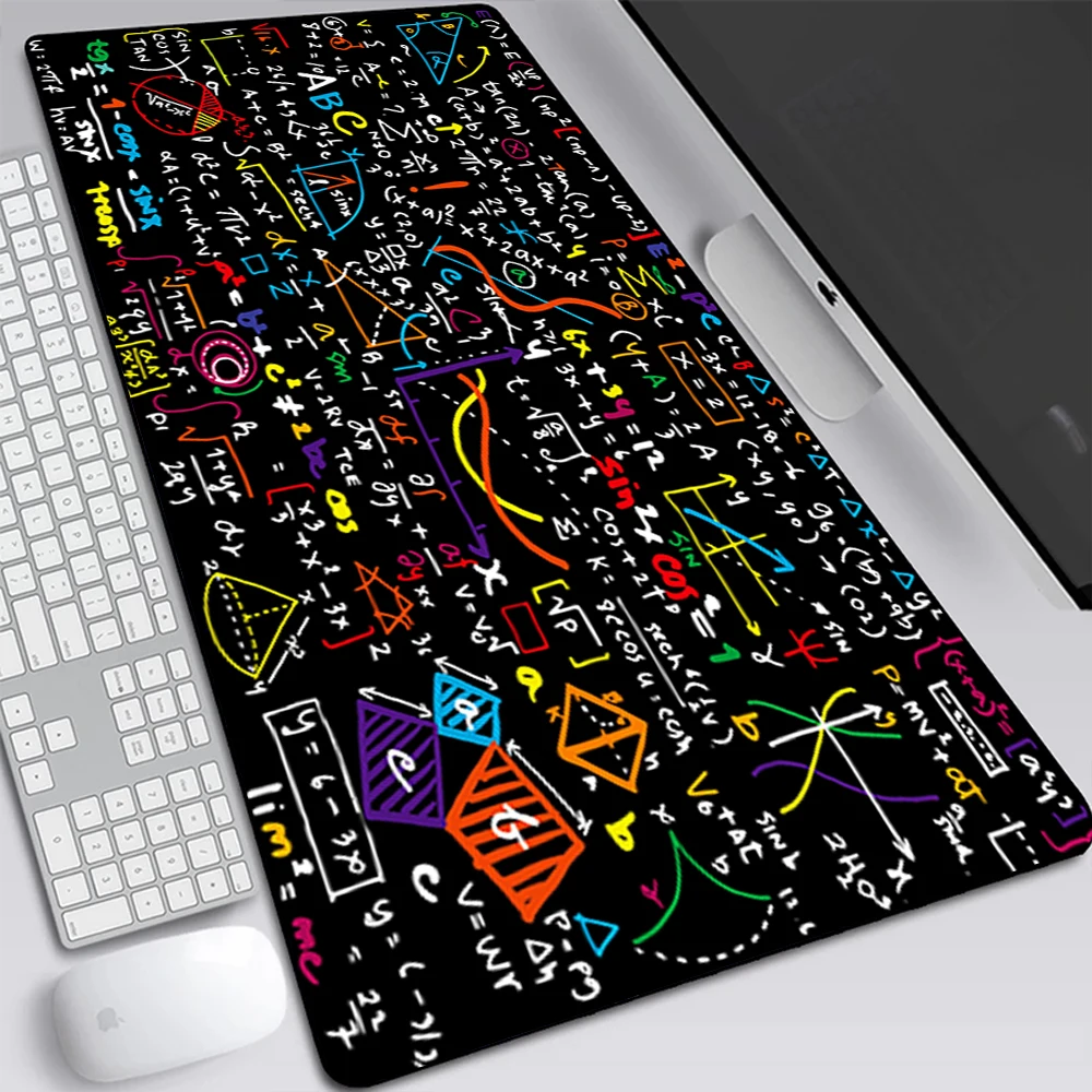 

Geometric Math Formula Large Gaming Mouse Pad Computer Laptop Mousepad Keyboard Pad Desk Mat PC Gamer Mouse Mat Office Mausepad