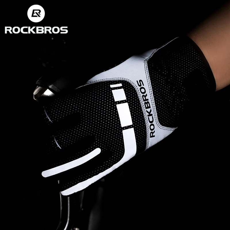 ROCKBROS Warm Bicycle Women Men\'s Gloves Winter SBR Touch Screen USB Heated Gloves Windproof Plam Breathable Motor E-bike Gloves