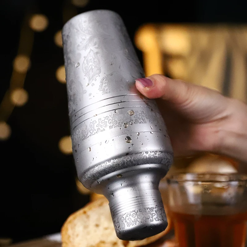 510ml Stainless Steel Cocktail Shaker Cocktail Mixer Wine Martini Drinking Japanese Style Shaker Personality Bar Tools