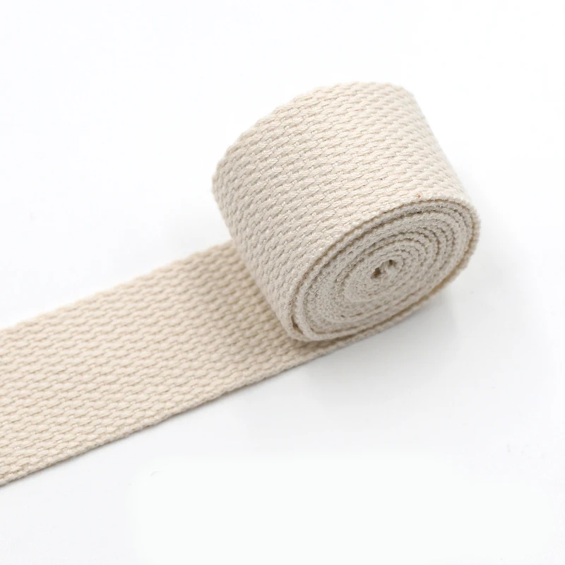 New 3 Yards 32mm Canvas Ribbon Belt Bag Cotton Webbing Polyester/Cotton Webbing Knapsack Strapping Sewing Bag Belt Accessories