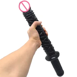 Super Long Dildo Big Anal Plug With Handle Two Heads Real Glans Penis Insert Vagina Adult Toys For Women Sex Long Dicks