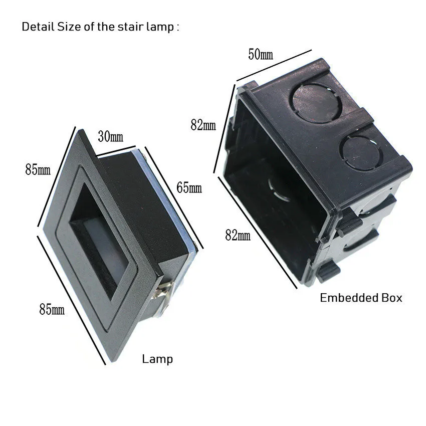 Imagem -02 - Luz de Parede Subterrânea à Prova Dágua Ip65 Luz para Escada Ambiente Externo Lâmpada para Canto da Parede Área Externa Jardim