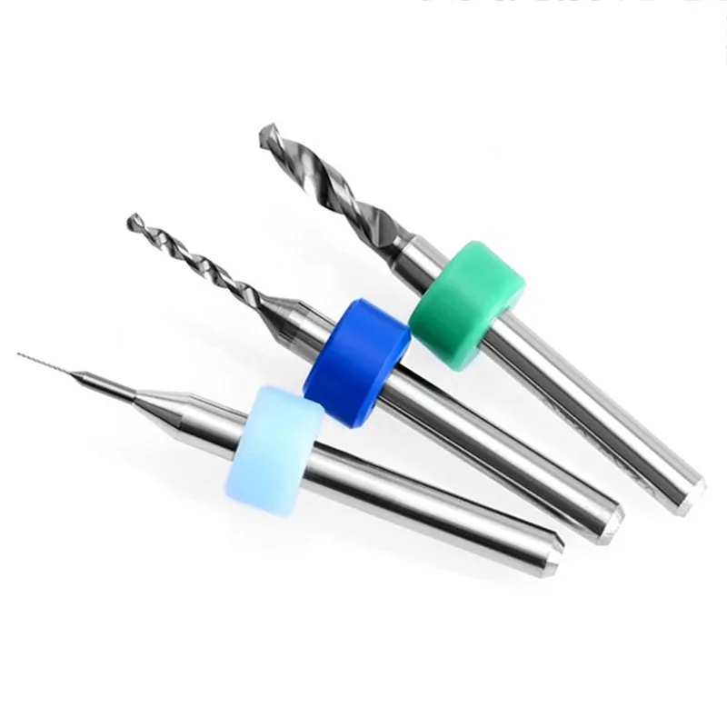 Pwb 0.1mm della macchina del trapano di Cnc del circuito stampato della punta del trapano di Cnc del carburo di 10 pz/set Mini diametro 3.1mm a 3.175mm