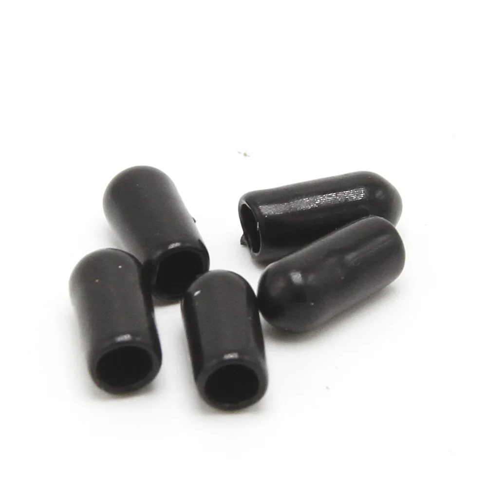 Black 4mm Protective Cover Rubber Covers Dust Cap For Connector Or Metal Tubes 100pcs/lot