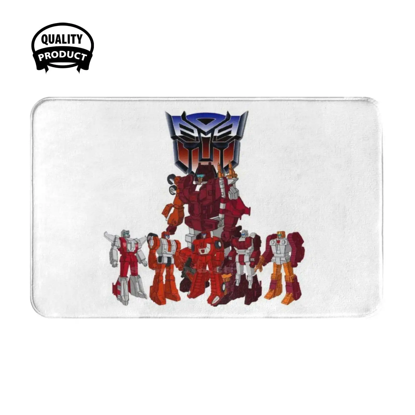 Technobots Autobots Decepticons Rohots , G1 Cartoon Soft Cushion Home Carpet Door Mat Car Rug Autobots Decepticons Soundwave