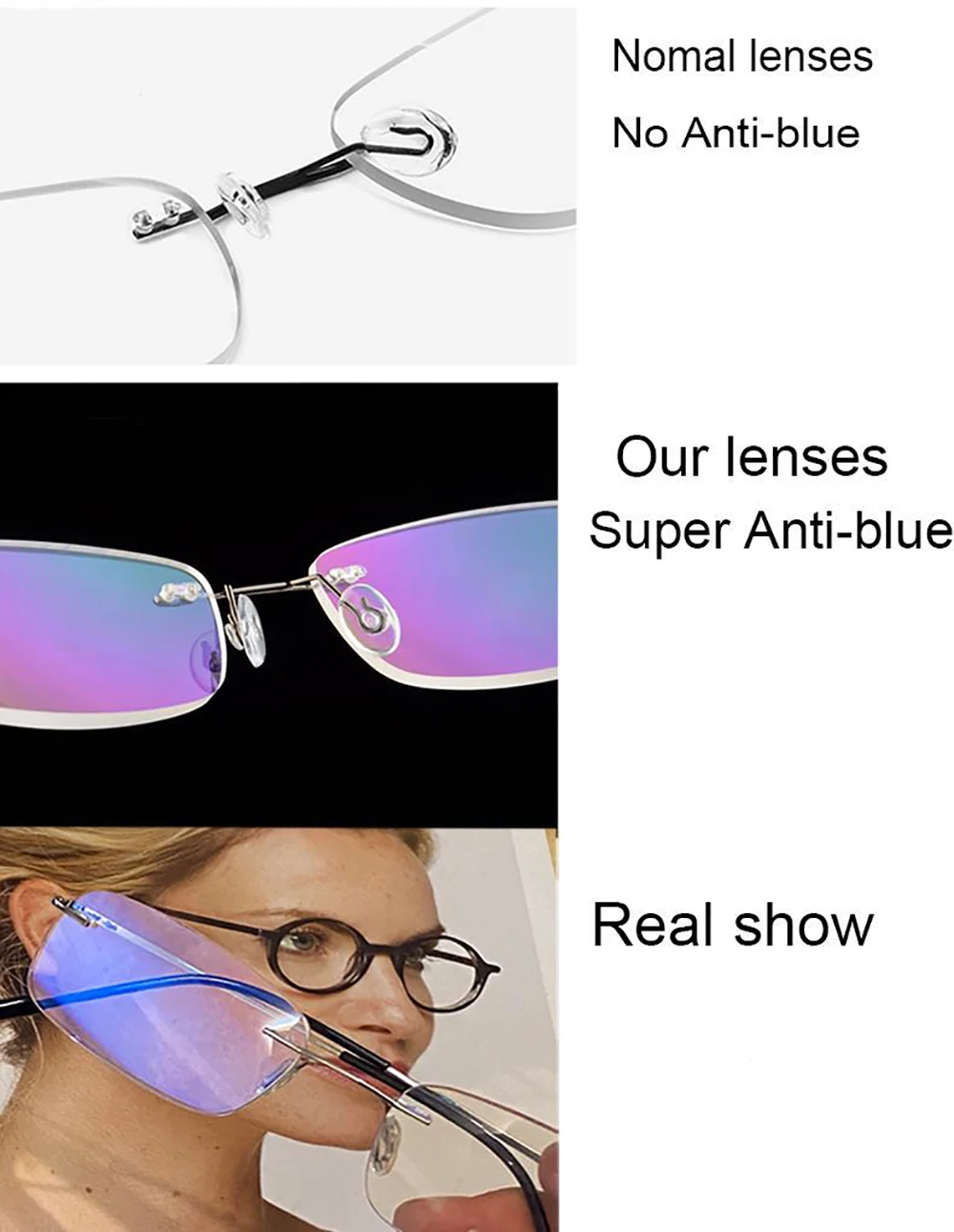 Kann Blume männer Rahmen Brillen Blau Licht Männlichen Lesebrille Titan Eyeglasse Rahmen Alte Gläser armacao oculos – Detail 16