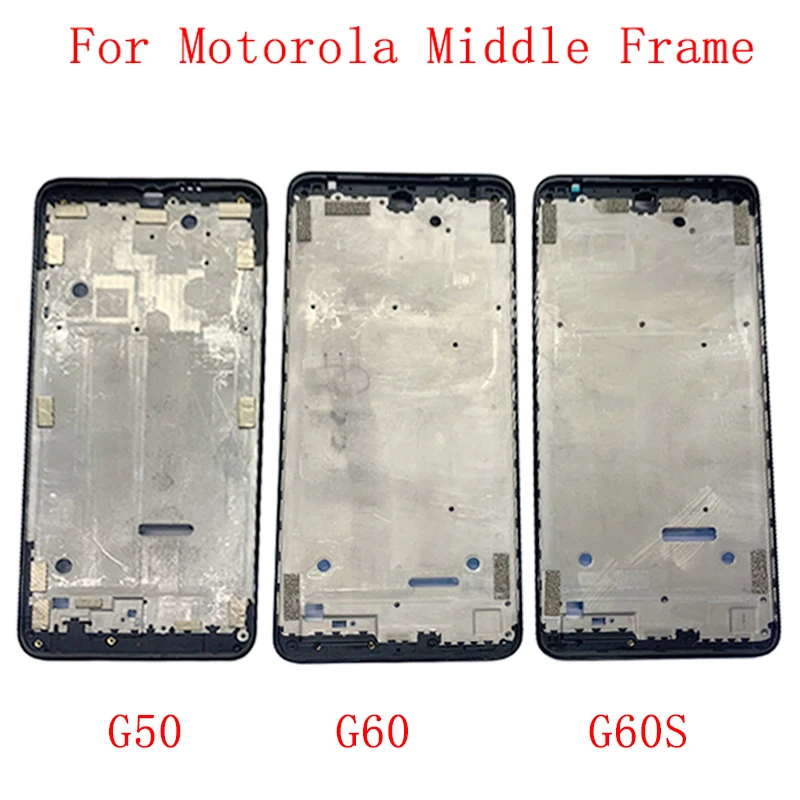 

Middle Frame LCD Bezel Plate Panel Chassis Housing For Motorola Moto G50 G60 G60S Phone Metal Middle Frame Repair Parts