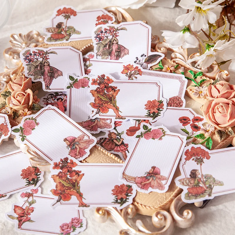 Mengtai 30pcs Fairy in the garden Decorative Stickers Scrapbooking diy Label Diary Stationery Album sticky note Journal Planner