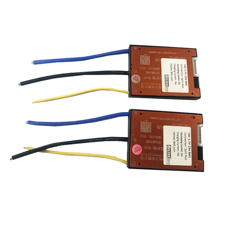 Placa de proteção para bateria de íon-lítio, à prova d'água, bms 10s, 36v, 42v, 25a, bms com função de equilíbrio, 3.7v