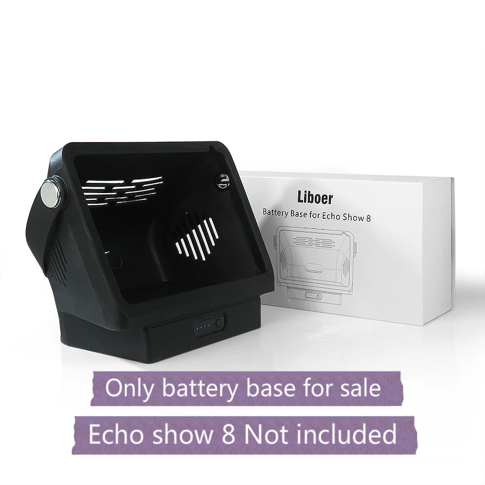 Battery Base for Echo Show 8 Wireless Charger to Make Echo Show 8 Mobile Battery case for Alexa Echo Show 8 1st Gen stand