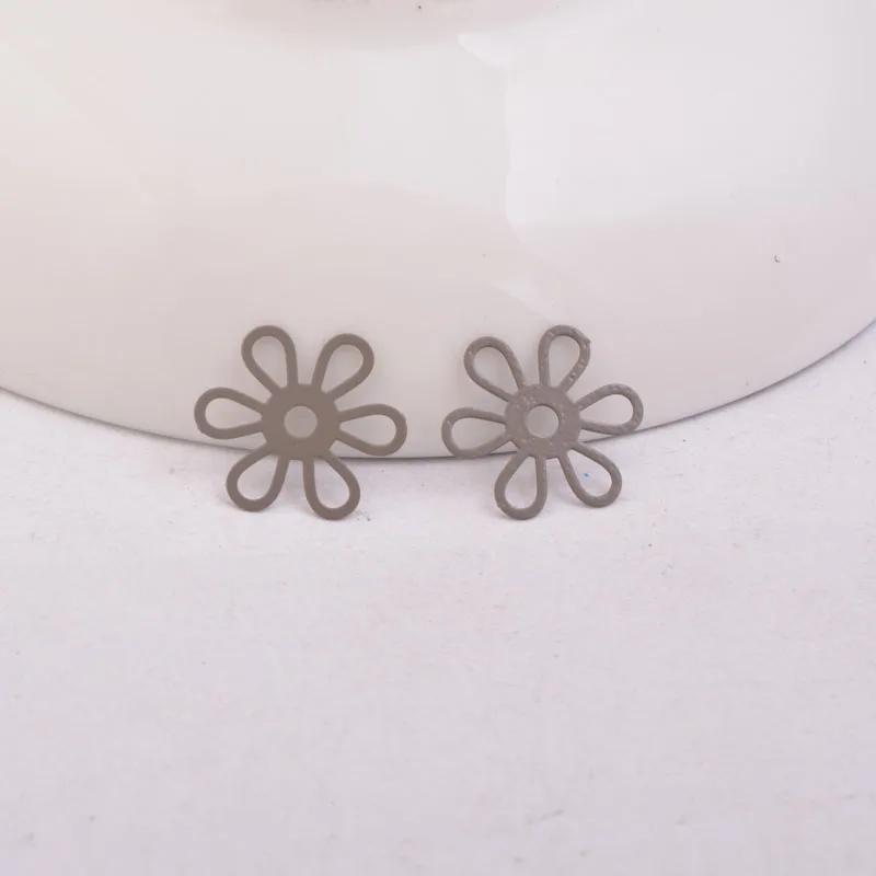 50 Stück AC10911 15mm Blumen-Filigran-Anhänger DIY Schmuck Halskette – Detail 9
