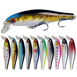 1 sztuk Minnow przynęty 9.2g 8.5cm Crankbait Wobblers okoń 3D oczy sztuczna twarda przynęta szczupak karpia Bass pływające Swimbait