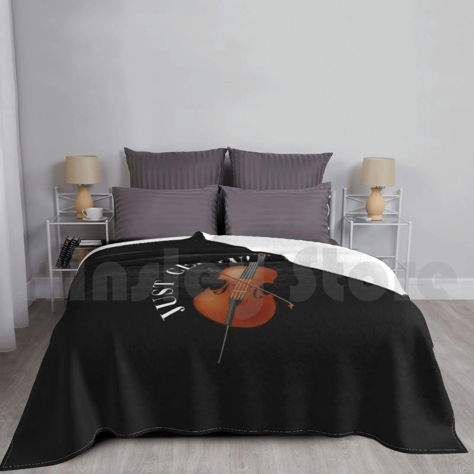 Musical Instrument Cello Blanket For Sofa Bed Travel Cello Cellist Cello Player Music Musician Musical