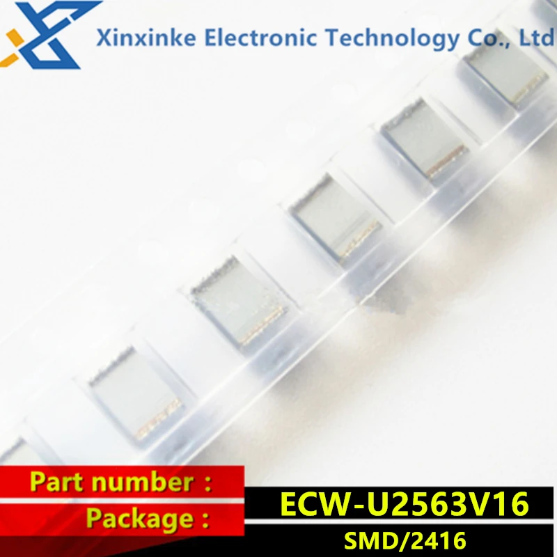 

10PCS ECWU2563V16 SMD metallized film capacitor 0.056uF 250VDC 5% PEN FILM 2416 56nF ECW-U2563V16 CBB polyester capacitor