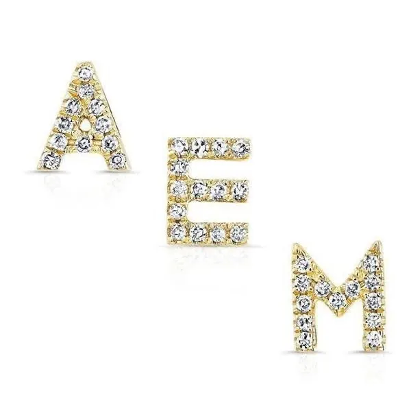 DUOYING Stud Earring  Alif Letter Hangers Gepersonaliseerde Sieraden Multi Optie Charms voor Ketting DIY Matchment Gif