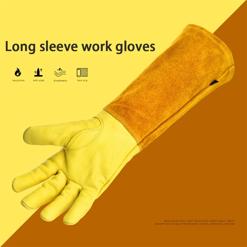 Glove Safety Professional Rose Pruning Thorn Resistant Gardening Gloves with Long Forearm Protection for Men and Women