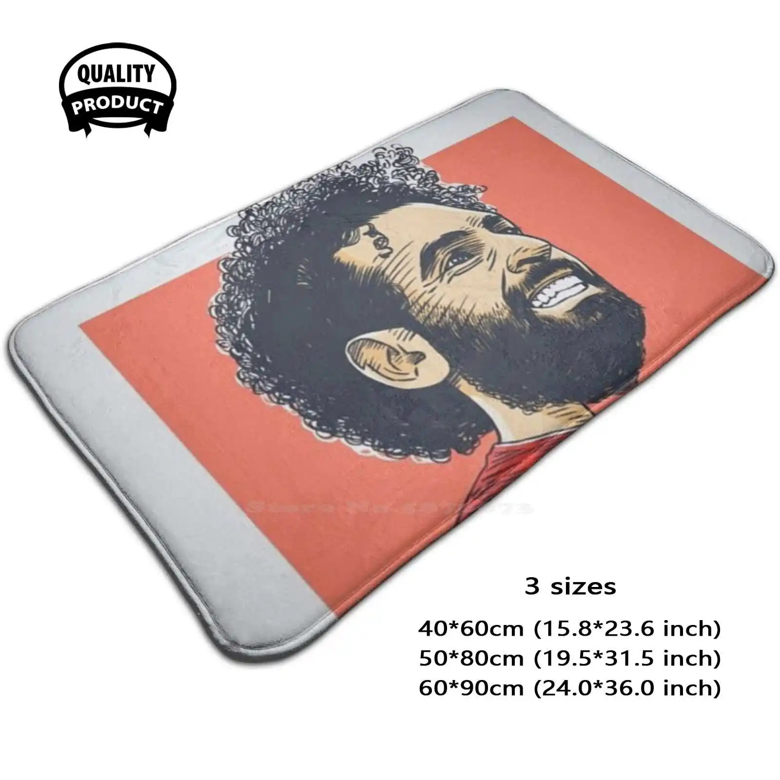 Mohamed Salah #2111 Soft Cushion Home Carpet Door Mat Car Rug Mohamed Salah