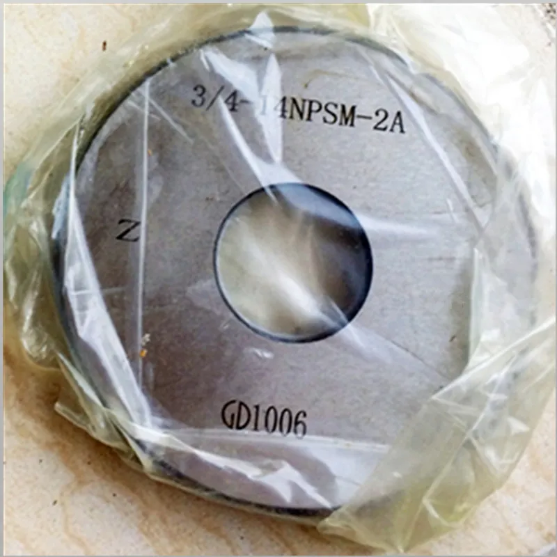 Calibrador de rosca de tubo cilíndrico, sistema americano, NPSM 1/8, 1/4, 3/8, 1/2, 1, 1/4, 2A, calibrador de anillo de rosca de tubo recto, go nogo O calibradores