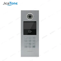 Jeatone-Interphone vidéo Wi-Fi pour grand bâtiment, sonnette, prise en charge du mot de passe, carte IC, iOS, Tuya