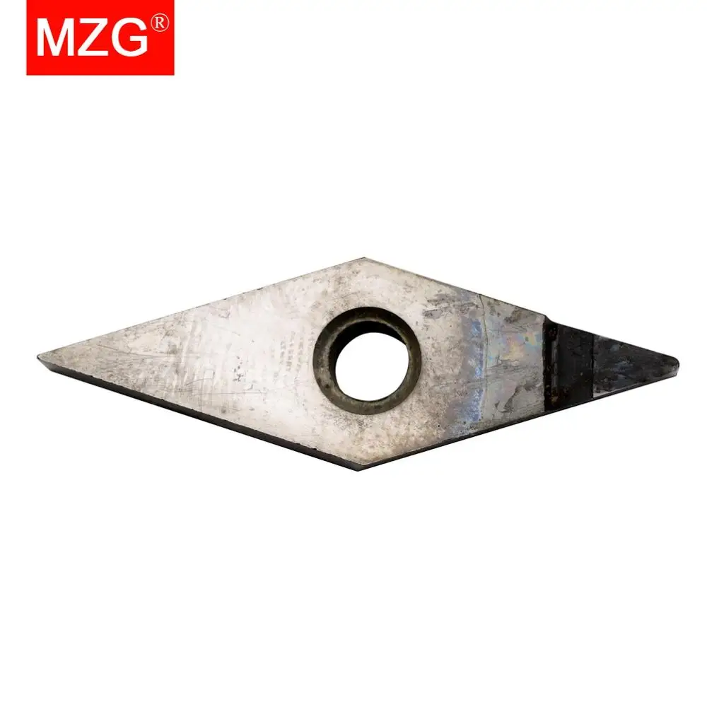 MZG 1 PCS VNGA 160404 PCD CNC Cutting Aluminum Copper Processing Boring Turning Triangle Diamond Insert for MVUN MVJN  Holder