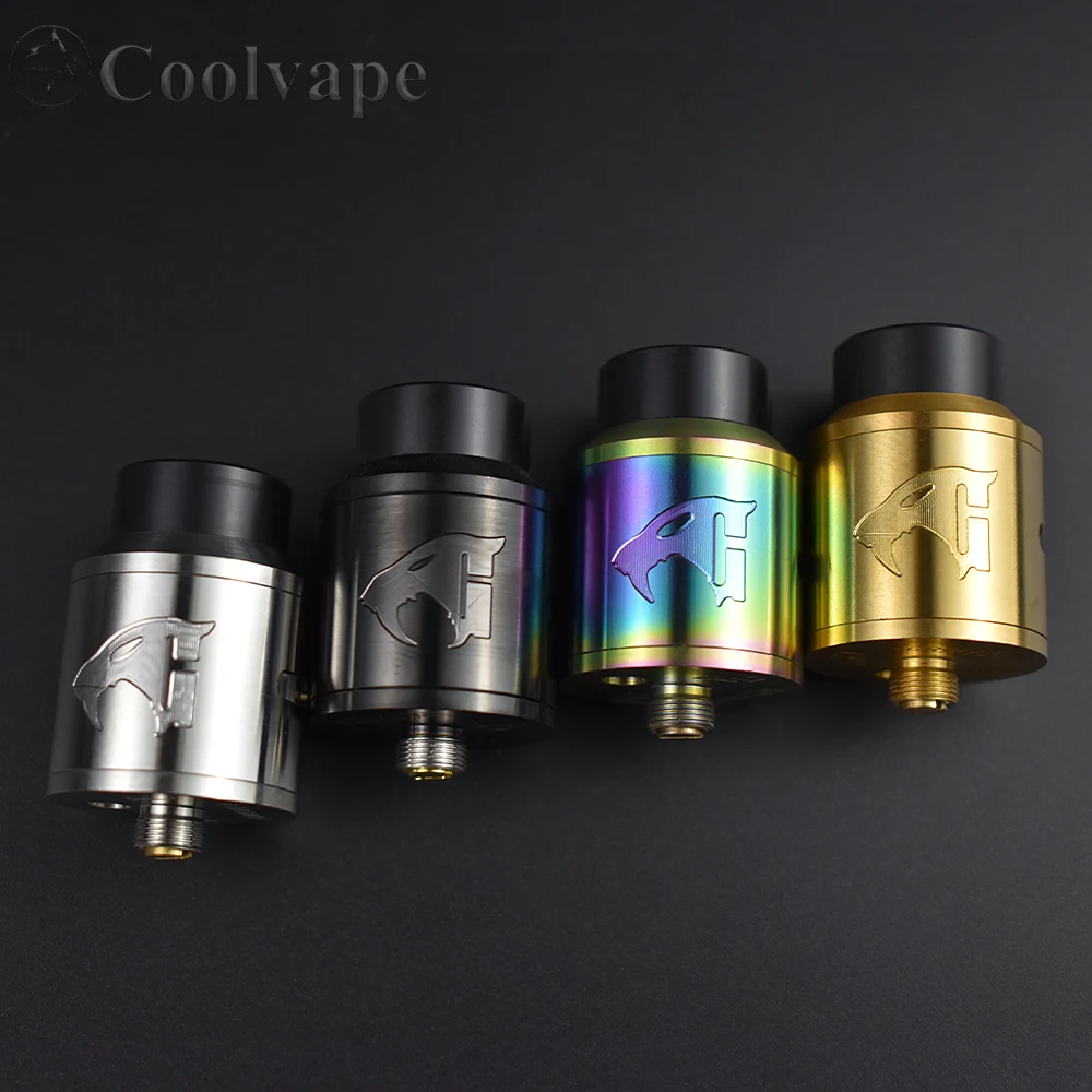 

Goon rda Goon 528 RDA 24 мм бак bf pin обслуживаемый капельный двойной катушки rda воздухозаборник Регулируемый испаритель вейп бак