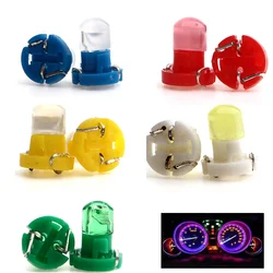 10pcs T3 COB 1SMD T4.2 T4.7 T5 LED Instrument Light W3W Auto Car Instrument Panel Lamp 3528 3smd Indicator Dashboard Signal Bulb