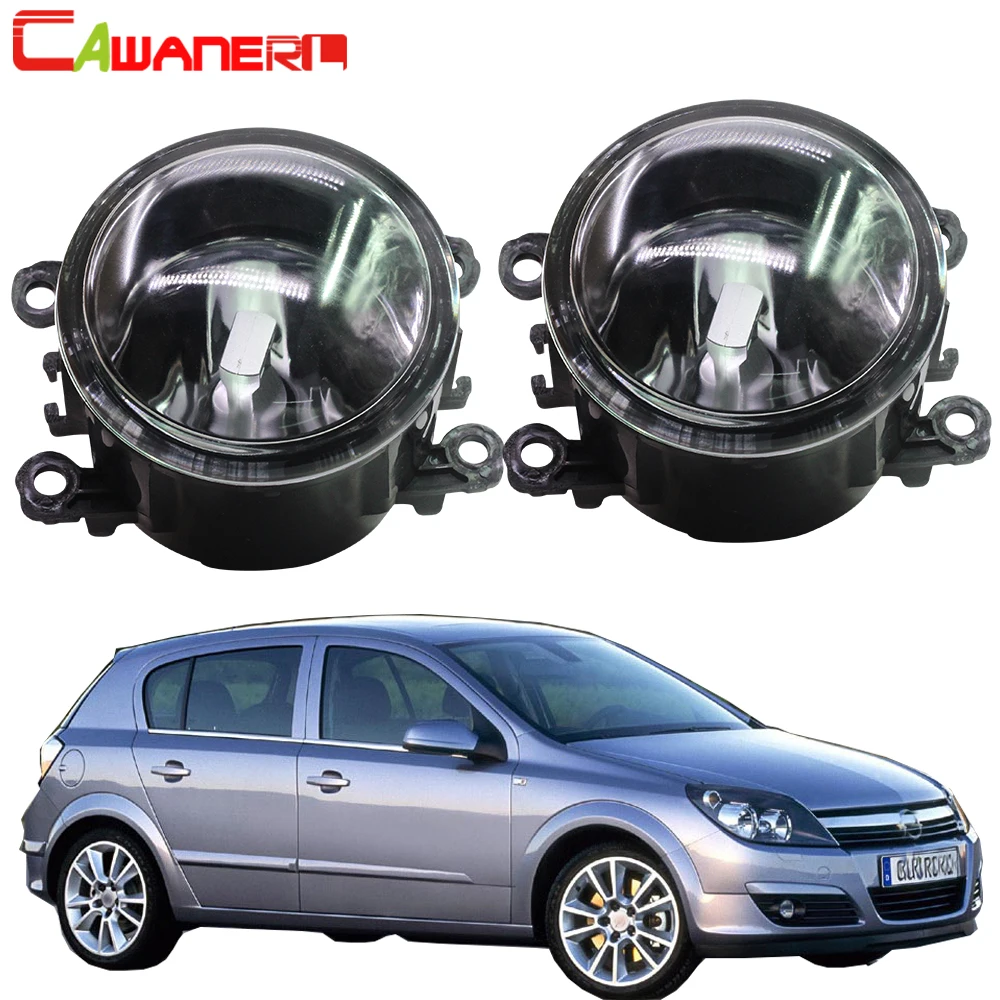 

Cawanerl для Opel Astra G H 1998-2010 гг., автомобильные аксессуары, противотуманные фары в сборе, абажур + светодиод H11/галогенная лампа DRL 12 В
