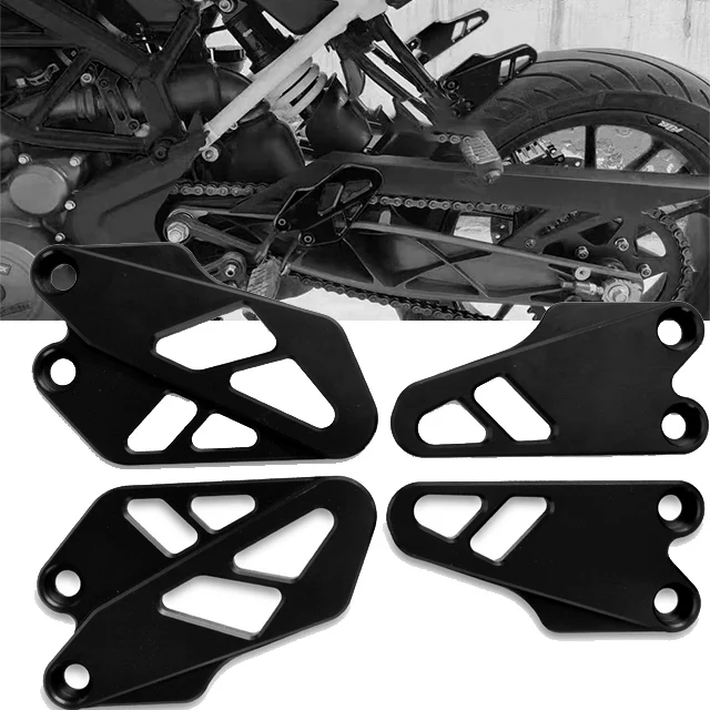 

For DUKE 125 250 390 2017 2019 2020 Motorcycle 250 390 DUKE CNC Front Rear Foot Peg Heel Protective Cover Brake Cylinder Guard