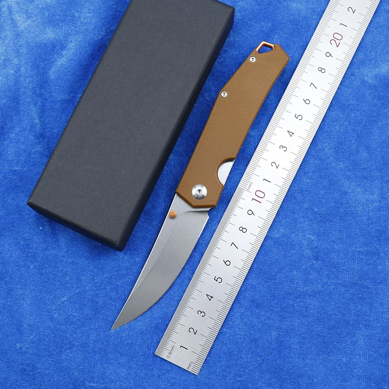 

Customized CR001 Folding Knife 8CR13MOV Blade Steel+G10 Handle Outdoor Camping Hunting Fishing Pocket Fruit Portable EDC Tools