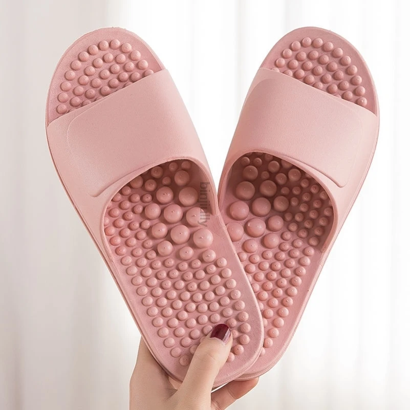 Massage Slipper Female Summer Acupoint Foot Therapy Shoe Indoor Home Soft Bottom Bathroom Anti-Slip Foot Bottom Massager