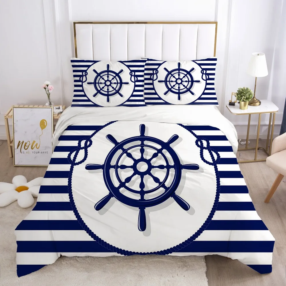 

3D Duvet Cover Set Quilt Covers Pillow Case Bedding Sets Bedding Bag Double Single Full Twin Size Sea Bedclothes