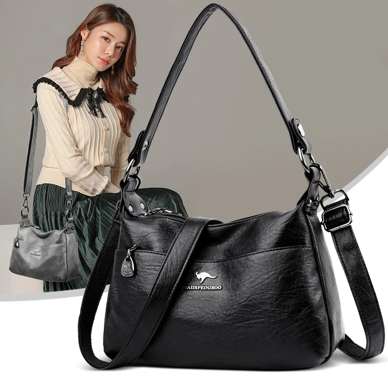 Luxury Designer Handbag High Quality Soft Leather Purses And Handbags Casual Shoulder Messenger Bags for Women 2024 New Sac