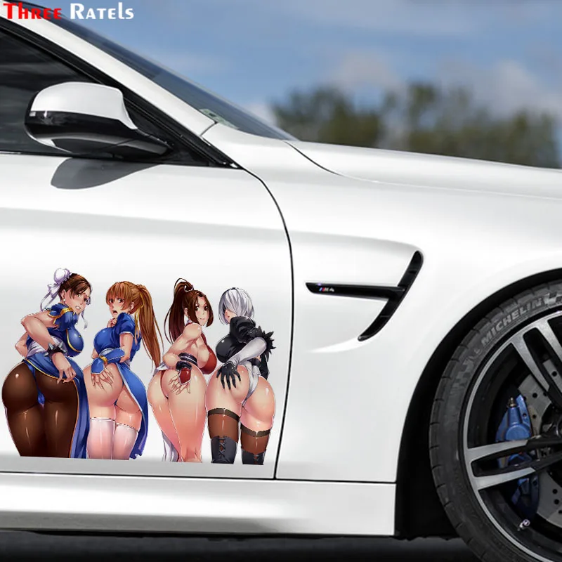 Three Ratels F377  Yorha No 2 type Chun Li Shiranui Mai And Kasumi  Fighter More Sticker For  Car Accessories Decor