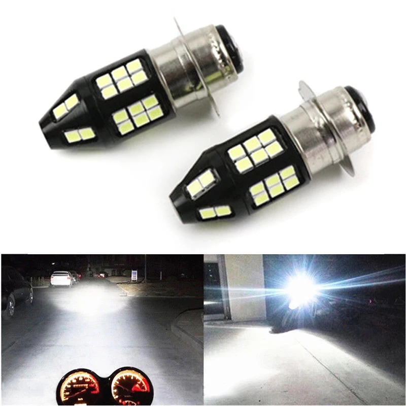 2pcs H6M LED Fog Signal Headlight Bulb For Yamaha Raptor 700 700R 06-18 White