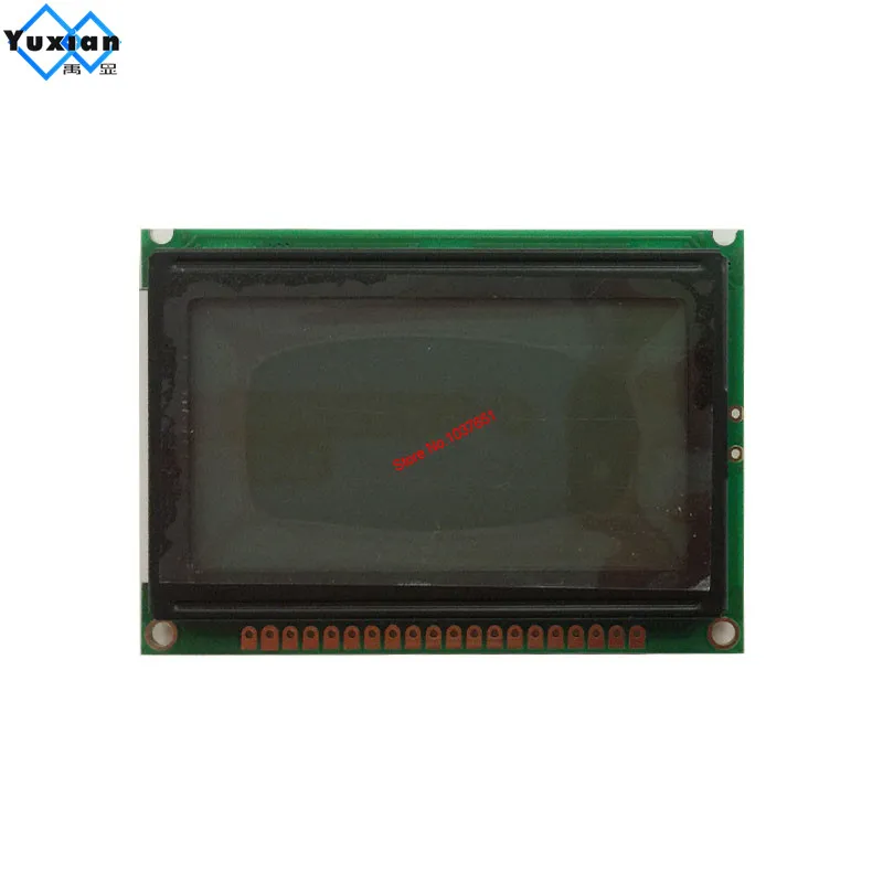 LCM12864D-V1.0 12864  blue 3.3v white lcd display 75x52.7cm 5v S6B0107 half or full hole instead  WG12864B AC12864E