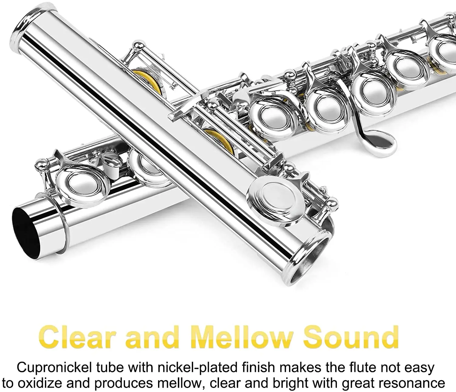 Taiwan JFL-511ES 16 Holes Closed C Key Flute Cupronickel Silvering flauta transversal instrumentos musicales Case