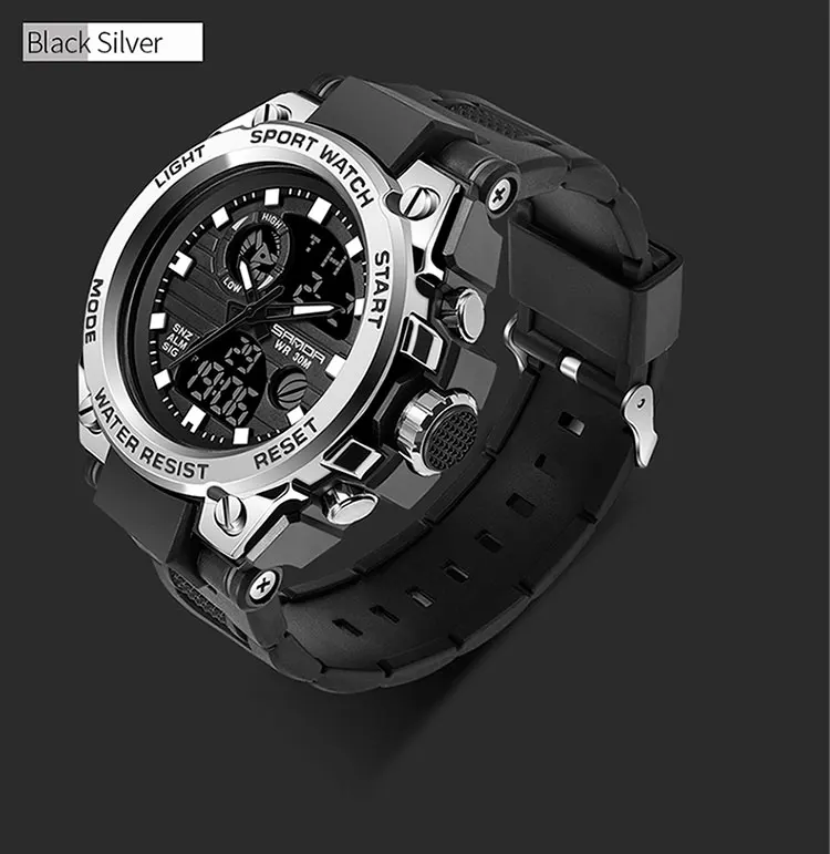 SANDA G Style Men Digital Watch Date Military Sports Watches Waterproof Electronic Wristwatch Mens Clock Orologio Da Uomo 739