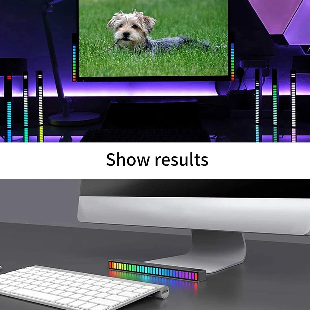 Lâmpada de Ritmo, App Control de Som, Luz Noturna LED, RGB Colorida, Quarto, Sala de Estar, Música, TV, Nightlights, Novo