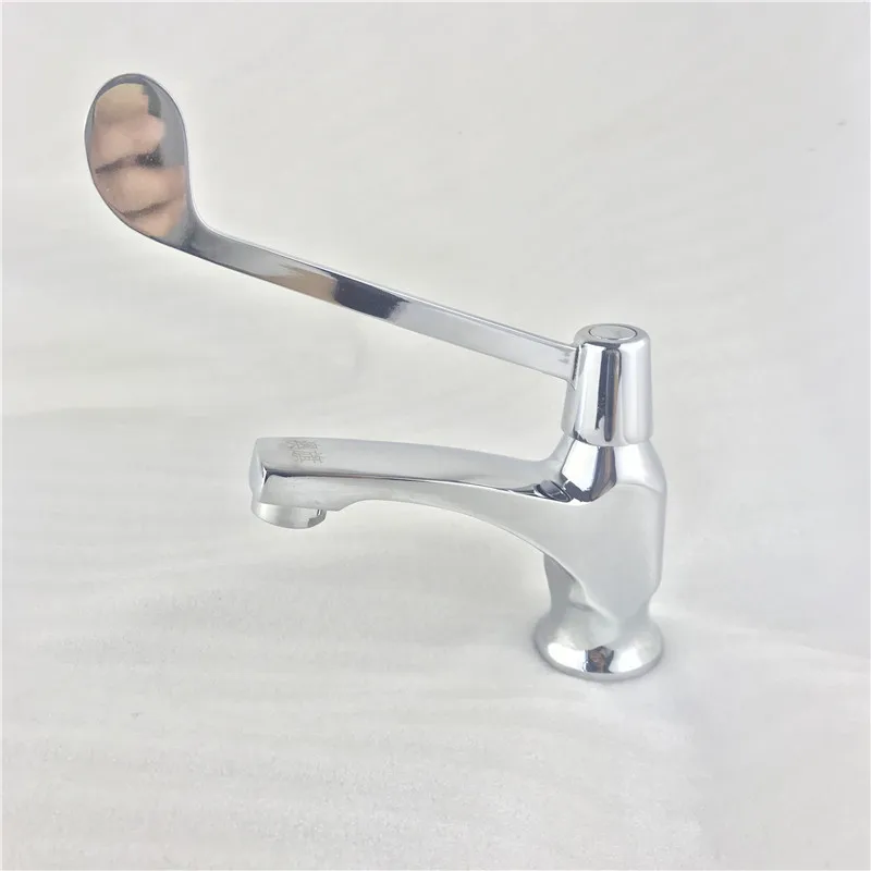 New Modern Bathroom Basin Faucet Medical Extension Handle Tap Cold  Water Nozzle 360 Rotating