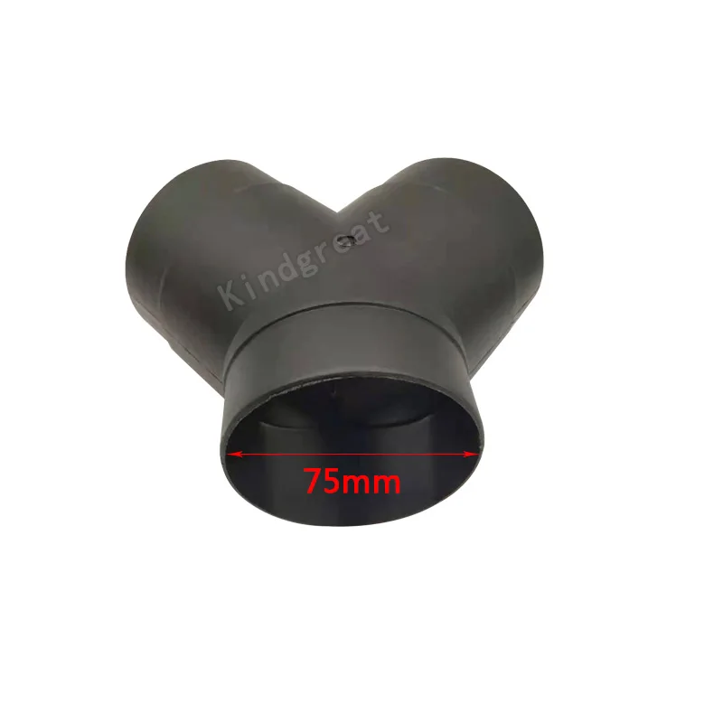 

75mm Heater Exhaust Port Y-Pipe Duct Outlet Exhaust Pipe Joint For Webasto Eberspacher Air Diesel Parking Heater